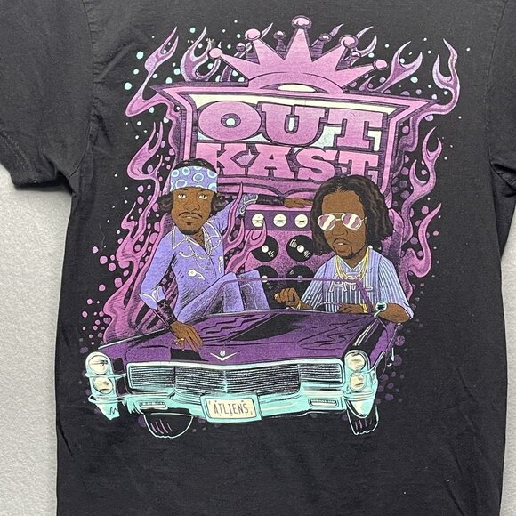 Outkast ATLIENS Black Graphic T Shirt Music Band Size Small - Picture 2 of 5
